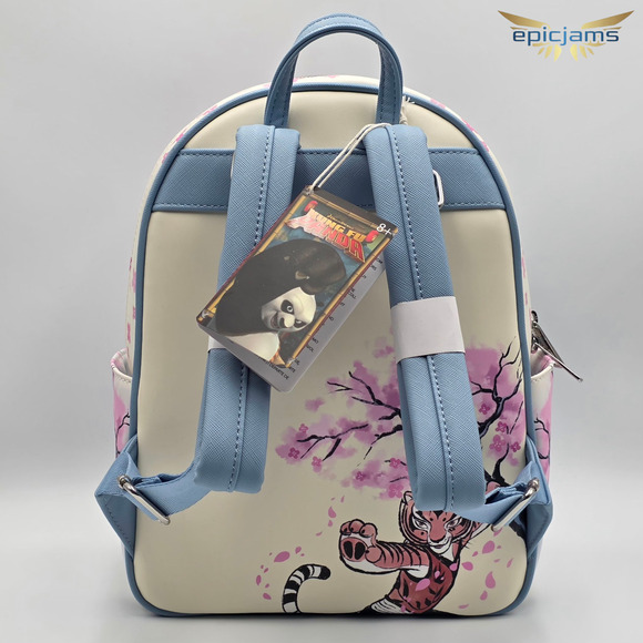 Loungefly DreamWorks Kung Fu Panda Po & Master Shifu Cherry Blossom Backpack New - Picture 5 of 10